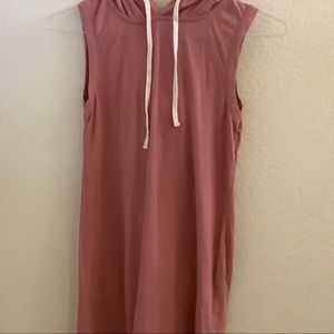 ACTIVE USA DUSTY PINK HOODIE DRESS ☆
